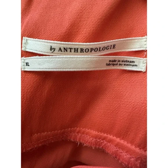 ANTHROPOLOGIE Plunge V-Neck Satin Maxi Slip Dress‎ Sz XL - Picture 5 of 7